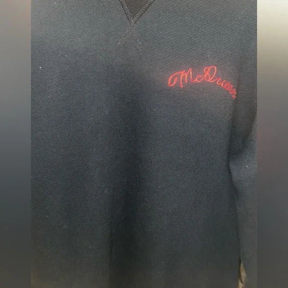 Alexander McQueen Black Jersey Graffiti Badge Sweatshirt